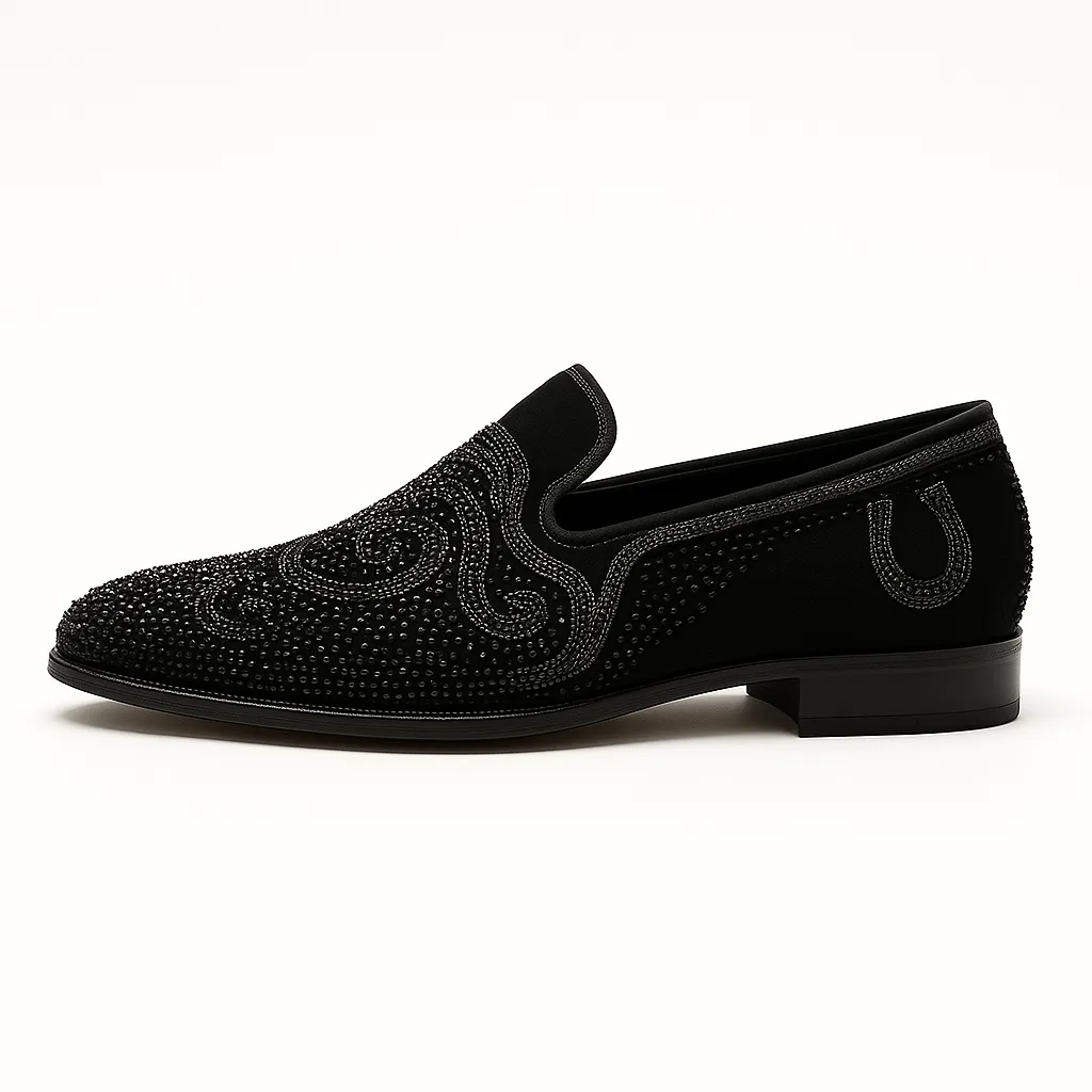 LumiNovi | The Spiked Heel Loafers