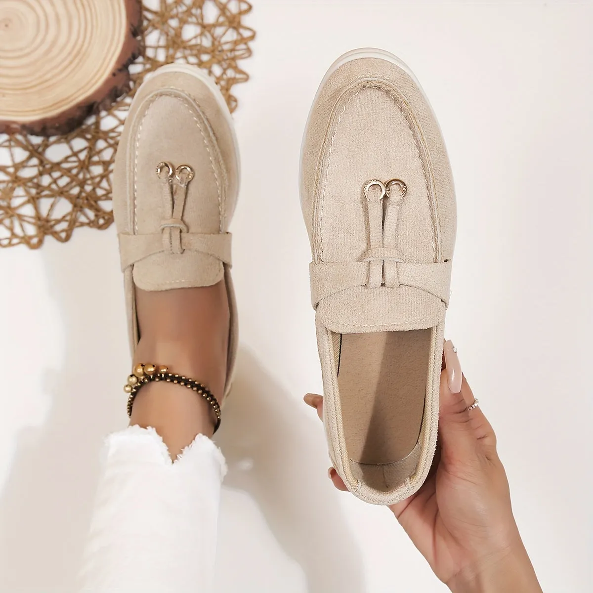 Luxe Bella™ | Women's Comfortable Slip-On Loafers | Soft Suede, Cushioned Insole & Easy Wear Design