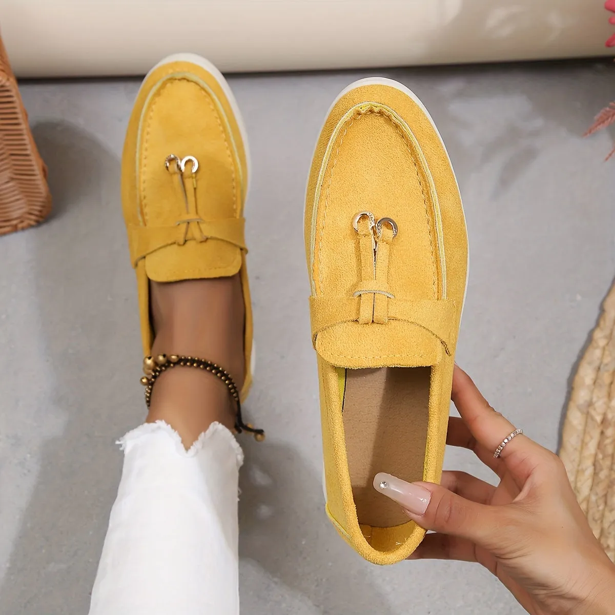 Luxe Bella™ | Women's Comfortable Slip-On Loafers | Soft Suede, Cushioned Insole & Easy Wear Design