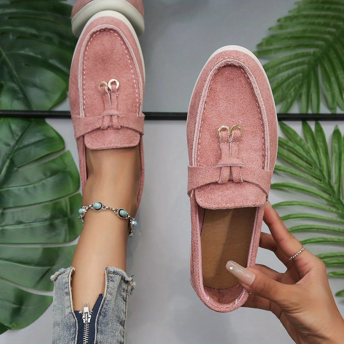 Luxe Bella™ | Women's Comfortable Slip-On Loafers | Soft Suede, Cushioned Insole & Easy Wear Design