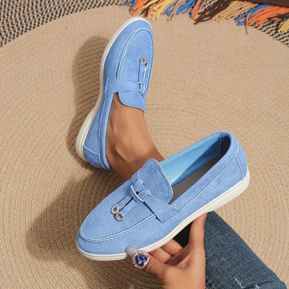 Luxe Bella™ | Women's Comfortable Slip-On Loafers | Soft Suede, Cushioned Insole & Easy Wear Design