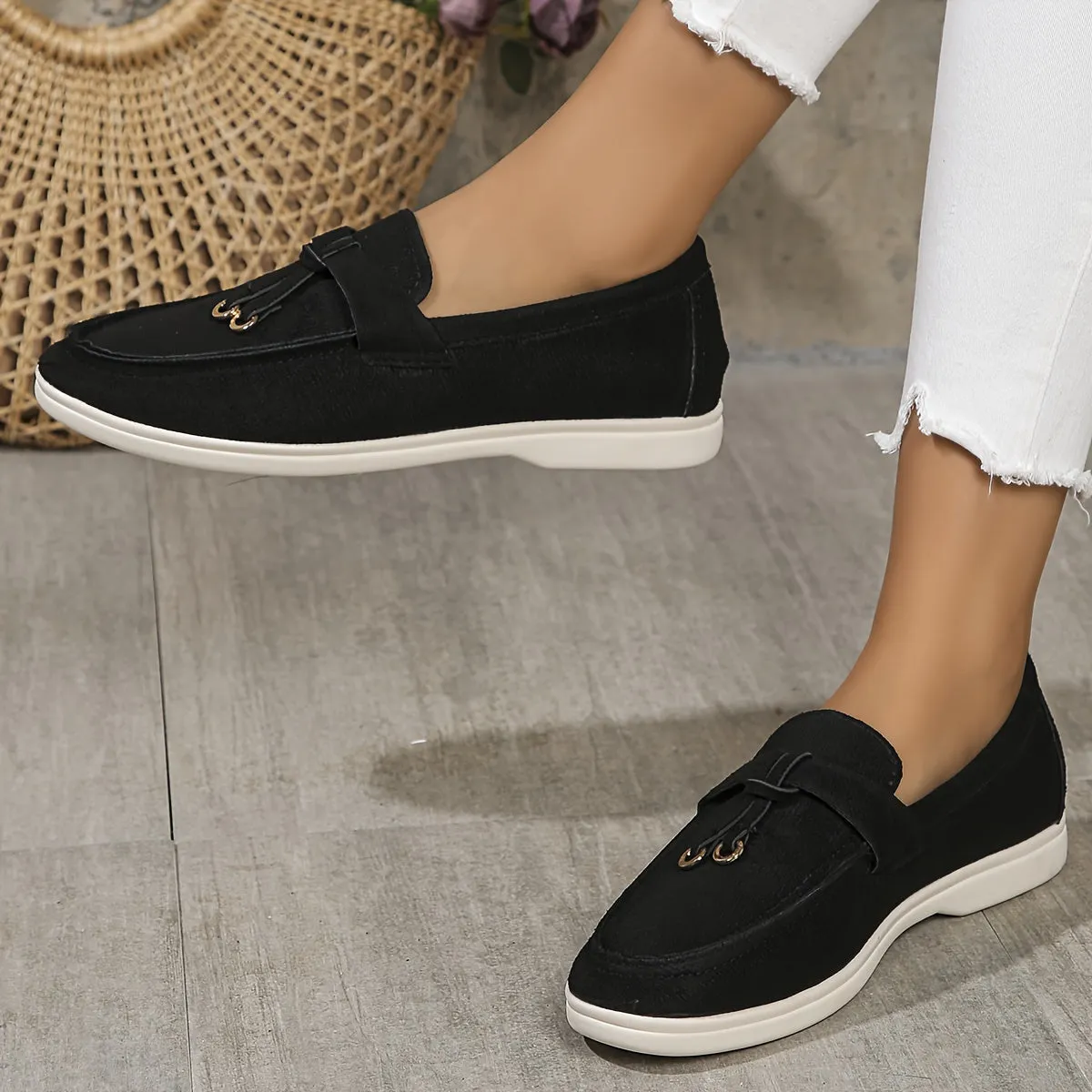 Luxe Bella™ | Women's Comfortable Slip-On Loafers | Soft Suede, Cushioned Insole & Easy Wear Design