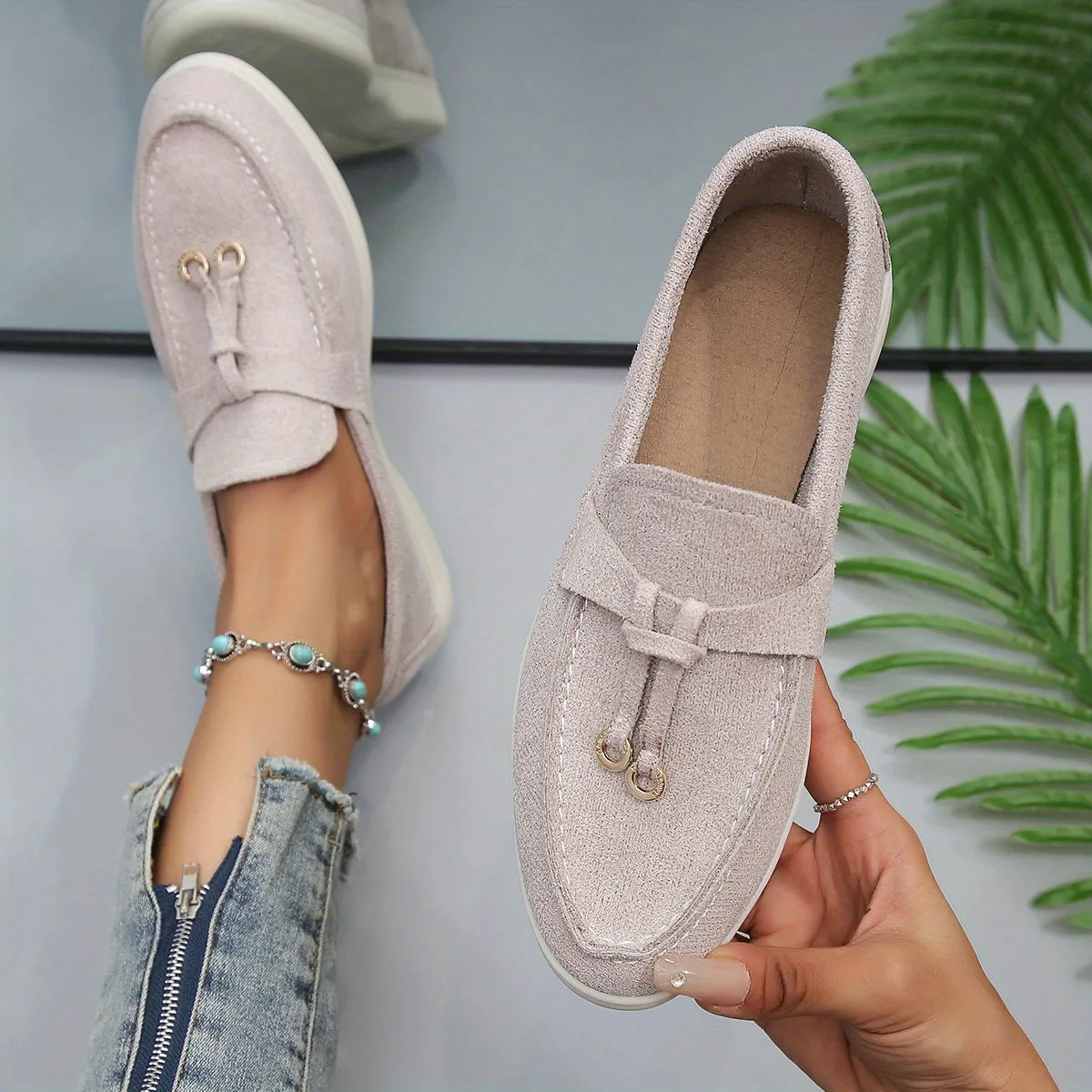 Luxe Bella™ | Women's Comfortable Slip-On Loafers | Soft Suede, Cushioned Insole & Easy Wear Design