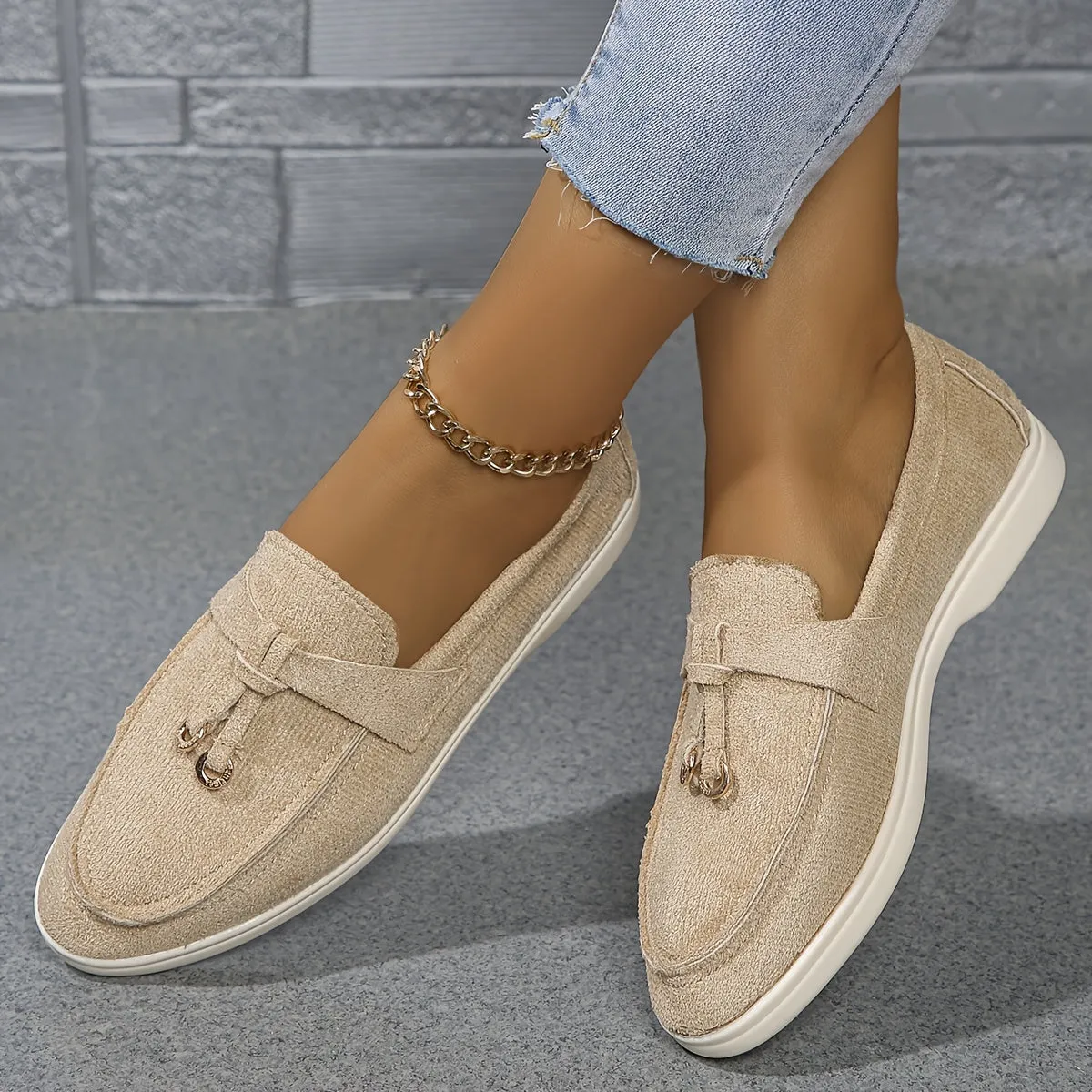 Luxe Bella™ | Women's Comfortable Slip-On Loafers | Soft Suede, Cushioned Insole & Easy Wear Design