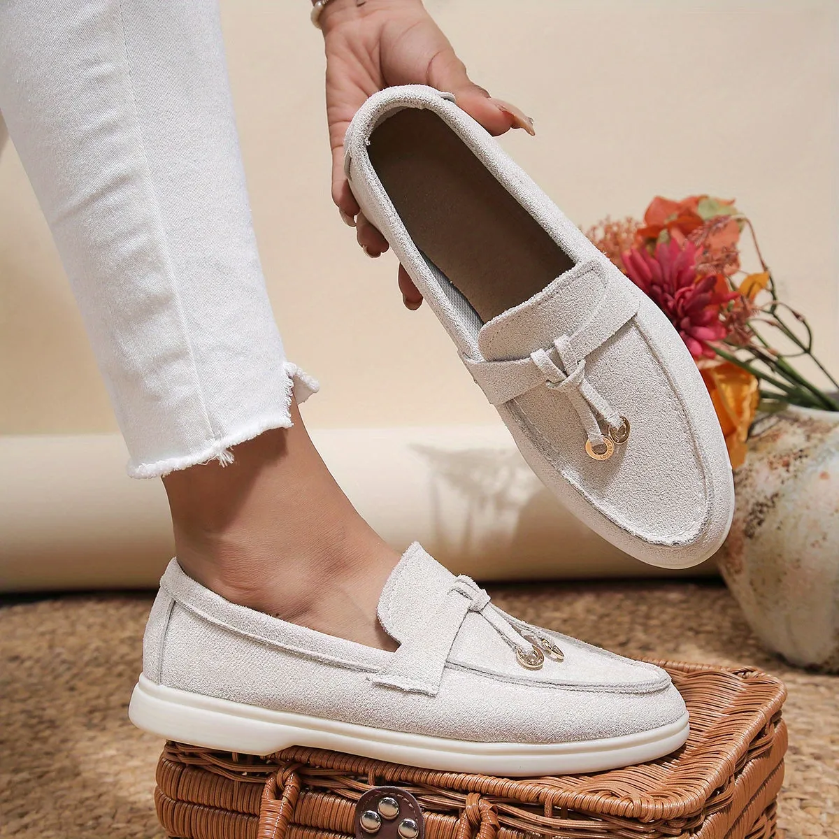 Luxe Bella™ | Women's Comfortable Slip-On Loafers | Soft Suede, Cushioned Insole & Easy Wear Design