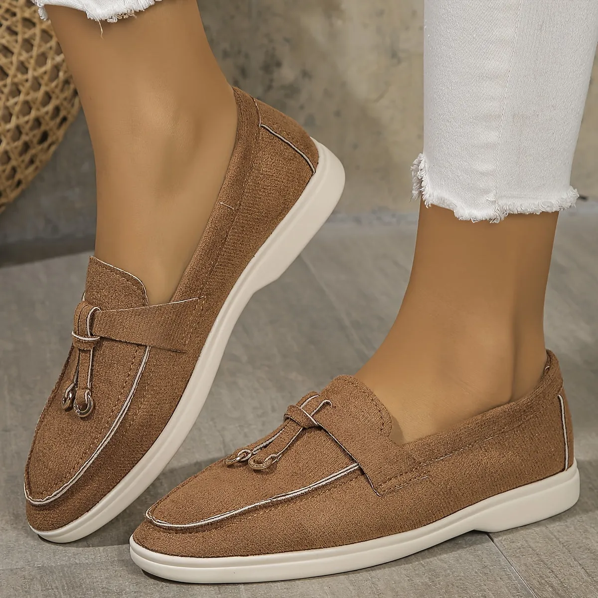 Luxe Bella™ | Women's Comfortable Slip-On Loafers | Soft Suede, Cushioned Insole & Easy Wear Design