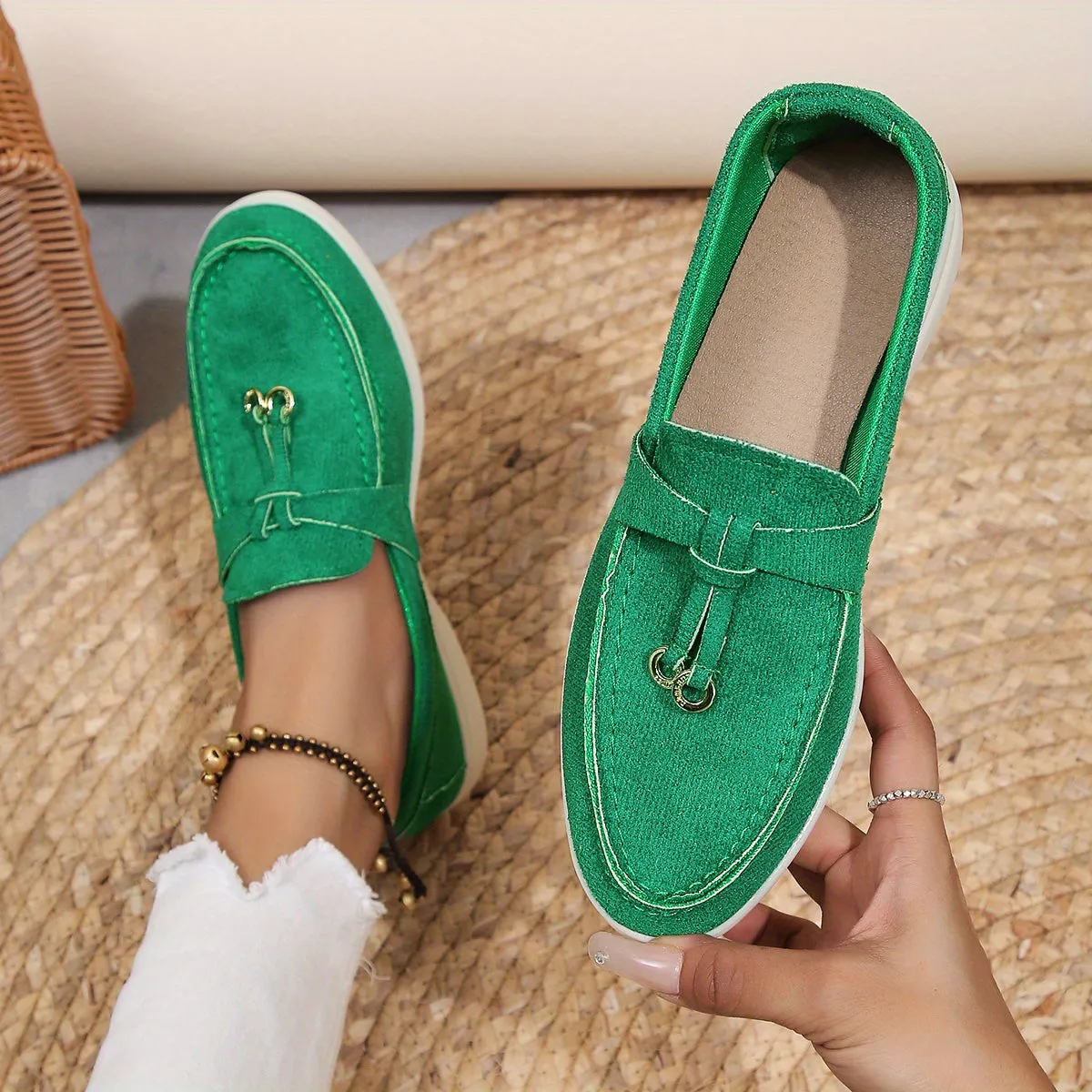 Luxe Bella™ | Women's Comfortable Slip-On Loafers | Soft Suede, Cushioned Insole & Easy Wear Design
