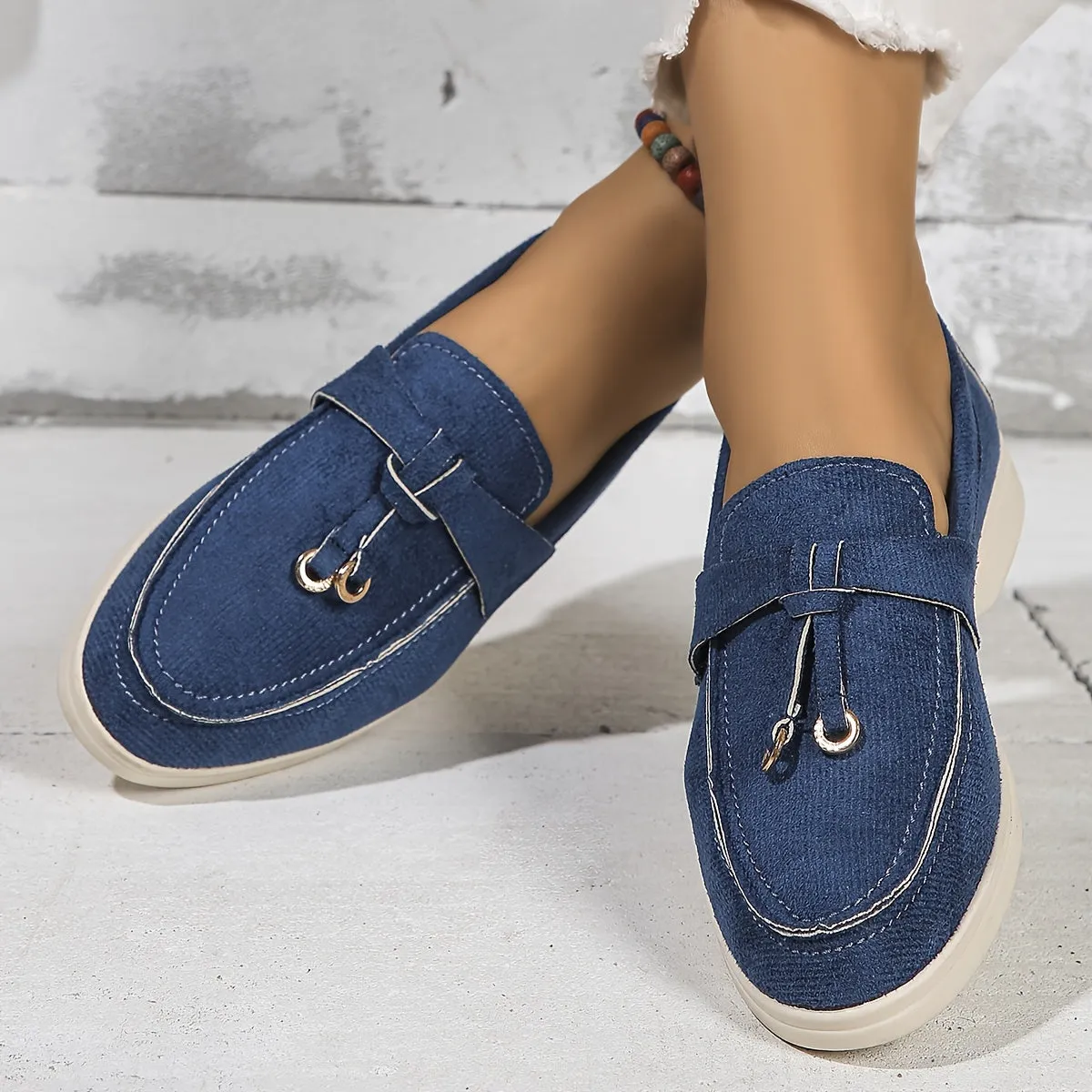 Luxe Bella™ | Women's Comfortable Slip-On Loafers | Soft Suede, Cushioned Insole & Easy Wear Design