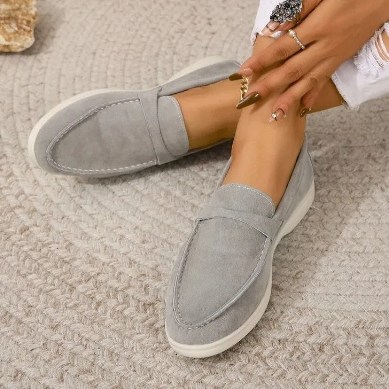 Luxe Step™ | Women's Slip-On Loafers | Soft Suede, Cushioned Insole & Easy On/Off Design