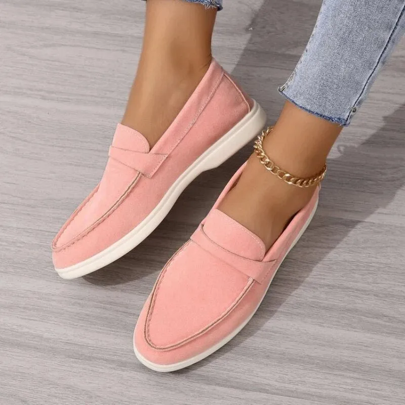 Luxe Step™ | Women's Slip-On Loafers | Soft Suede, Cushioned Insole & Easy On/Off Design