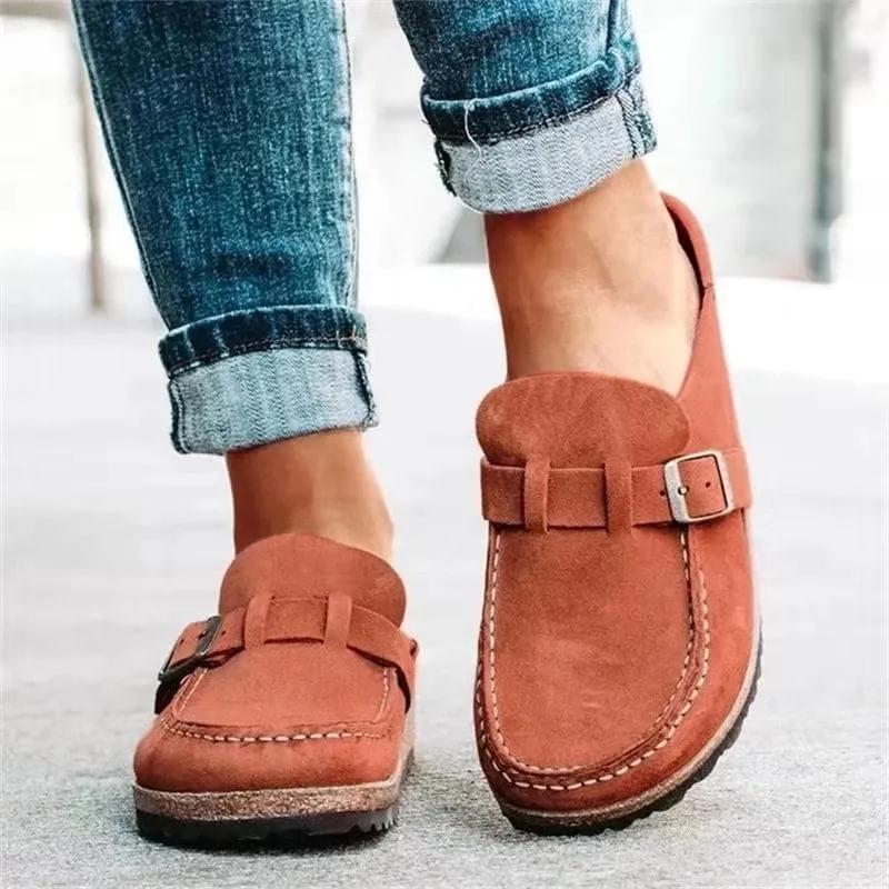 LuxeStride™ | Women's Black Leather Loafers | Genuine Leather, Slip-On Design & Cushioned Insole