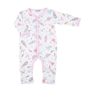 Magnolia Baby Nutcracker Ballet Printed Playsuit - Pink