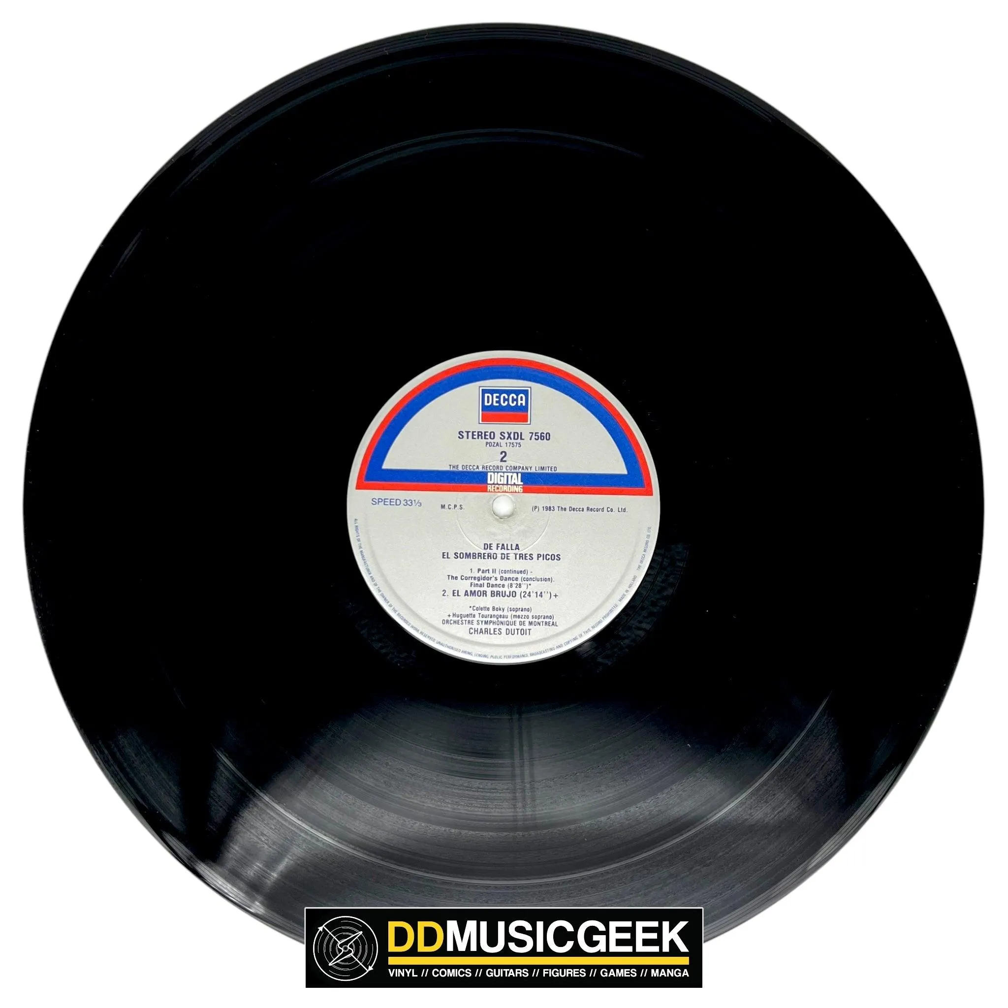 Manuel De Falla, Colette Boky, Huguette Tourangeau, Orchestre symphonique de Montréal, Charles Dutoit: The Three Cornered Hat = Der Dreispitz - El Amor Brujo (LP)