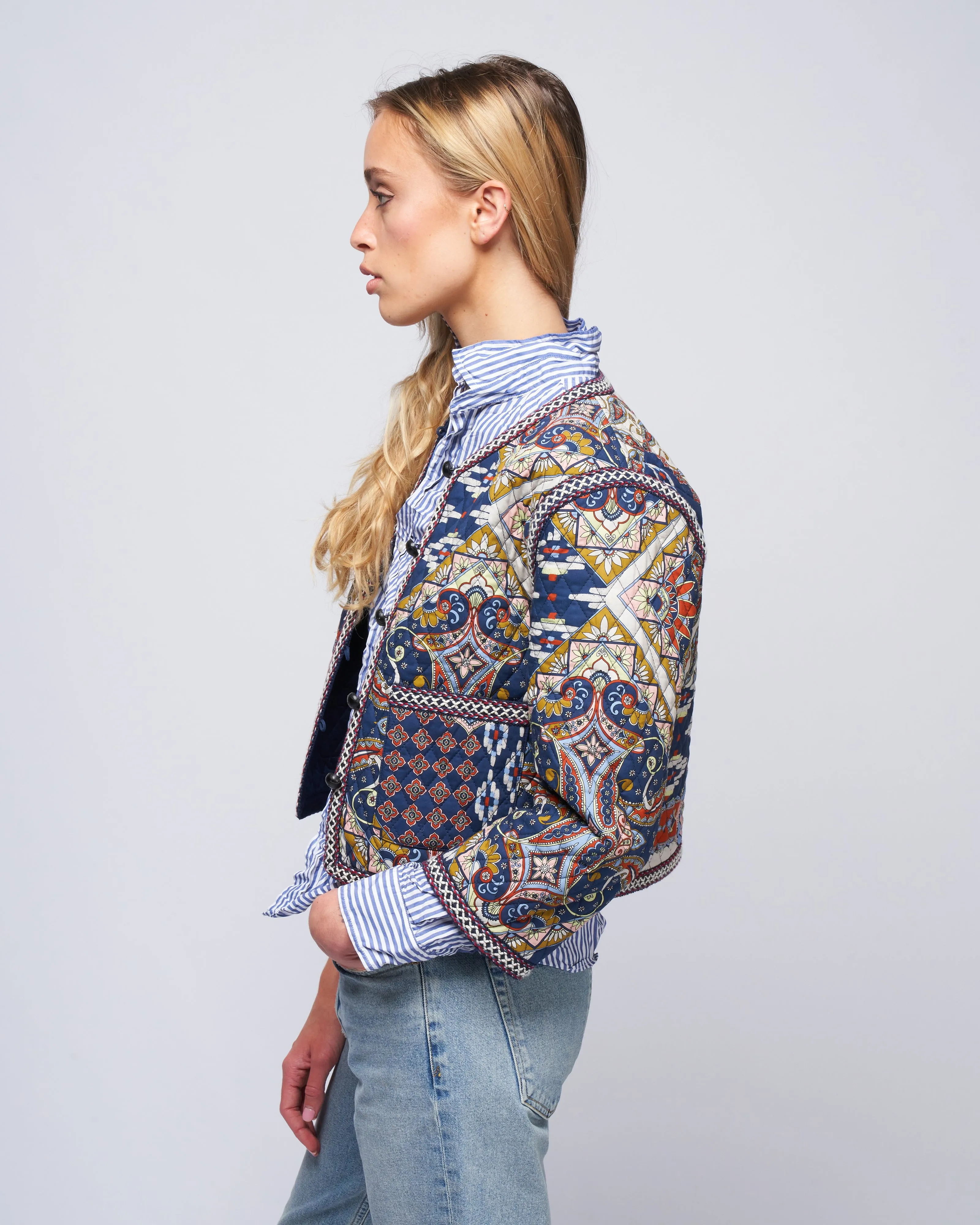 marissa jacket - pandora patchwork midnight spice