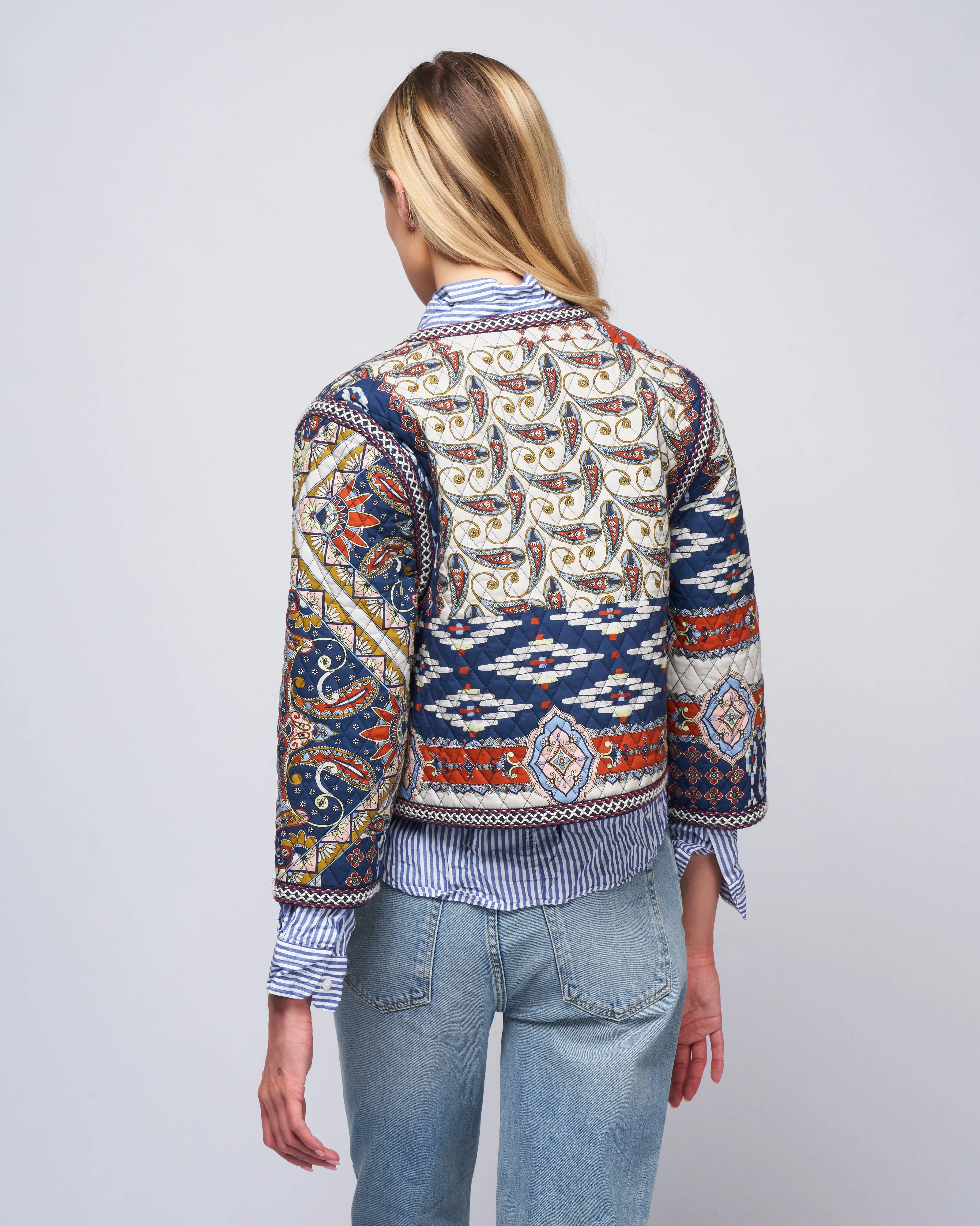 marissa jacket - pandora patchwork midnight spice