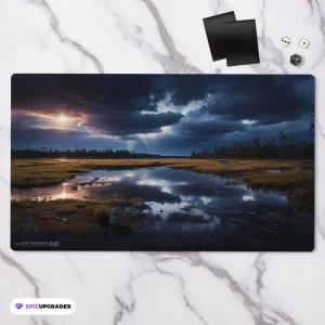Marsh Flats Reimagined Playmat | 24"x14" Orzhov Magic the Gathering MTG