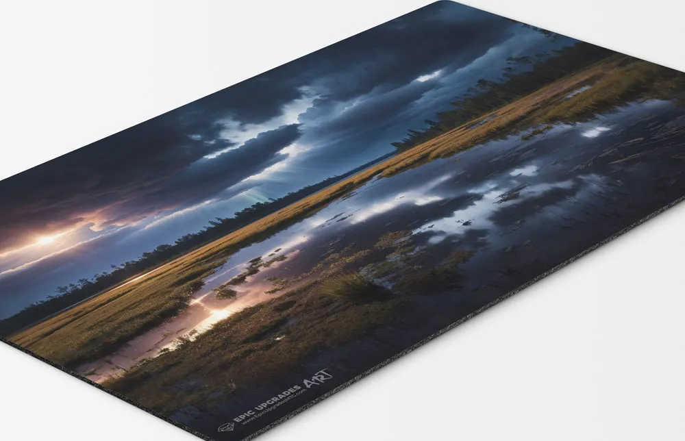 Marsh Flats Reimagined Playmat | 24"x14" Orzhov Magic the Gathering MTG