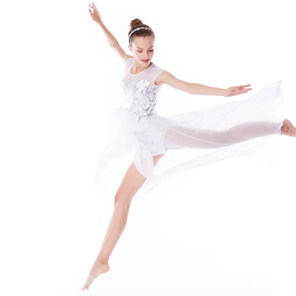 Matte Gold Sequin Lyrical Dance Dress