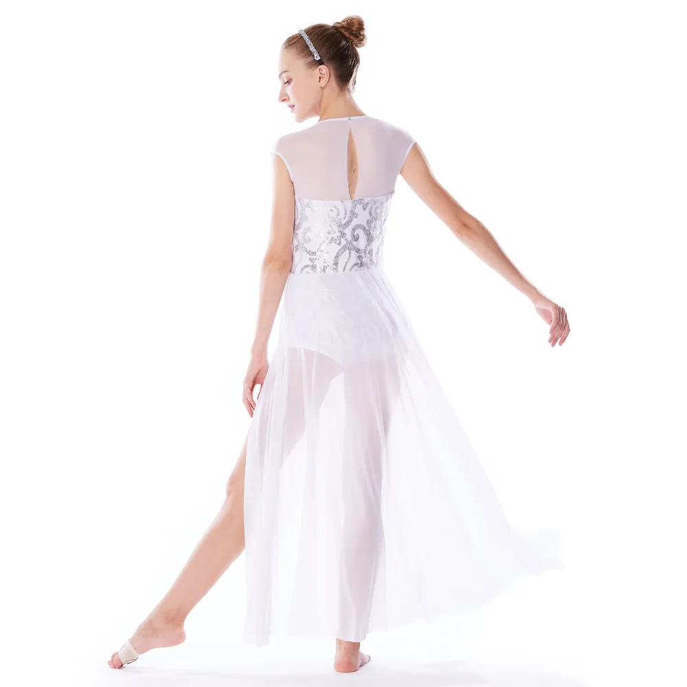 Matte Gold Sequin Lyrical Dance Dress