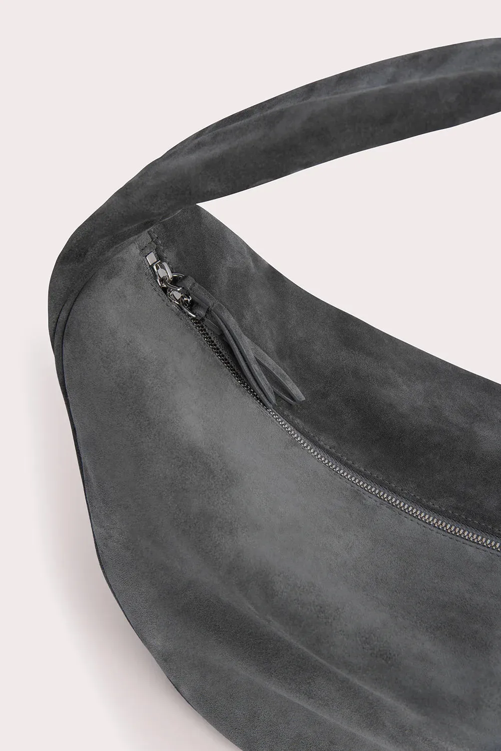 Maxi Cush Cement Suede Bag