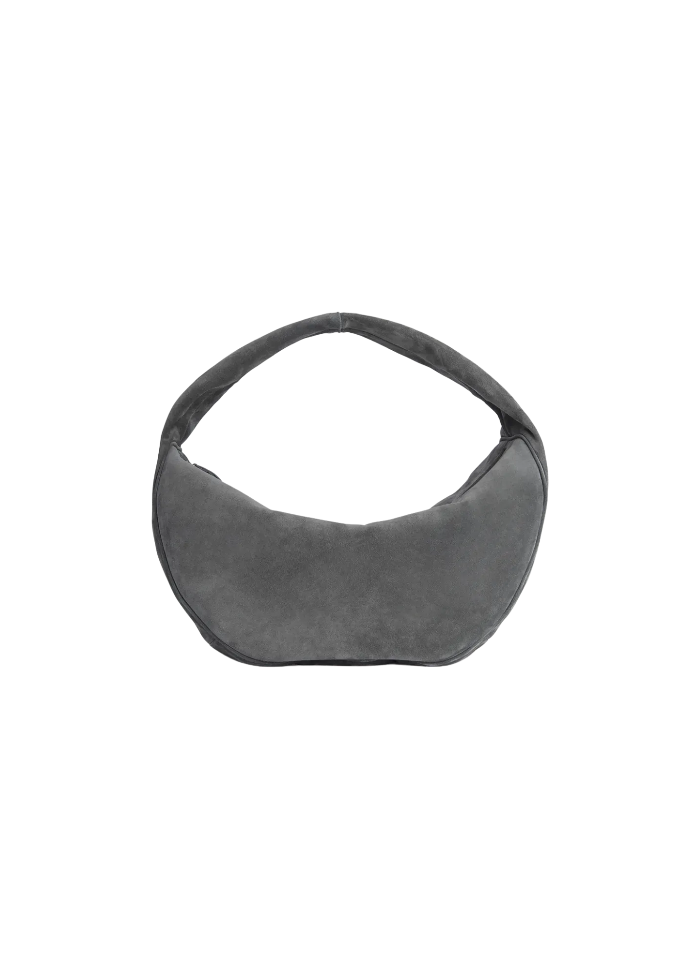 Maxi Cush Cement Suede Bag