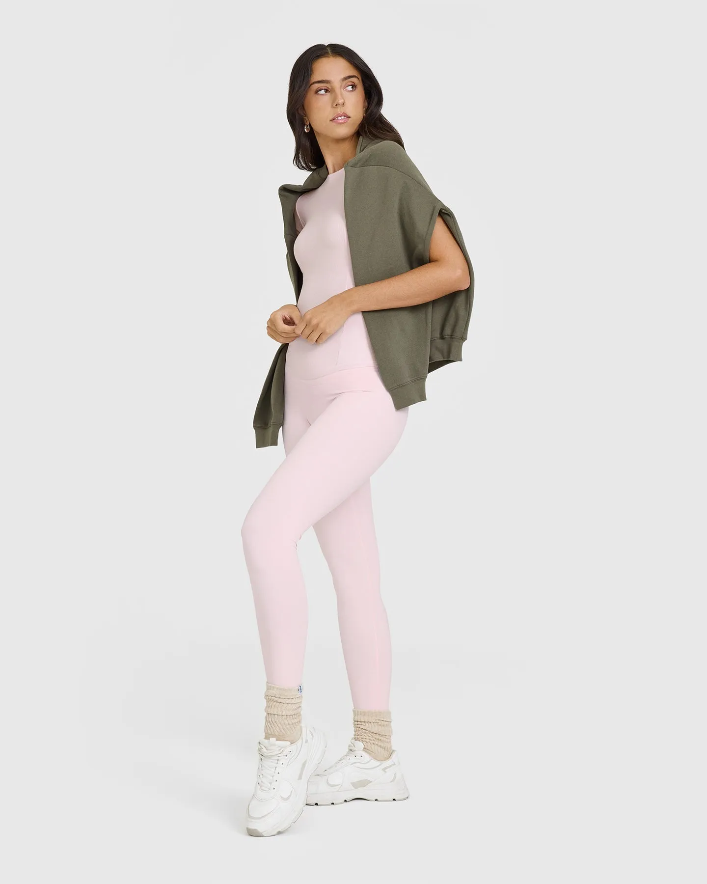 Mellow Rib T-Shirt | Ballet Pink