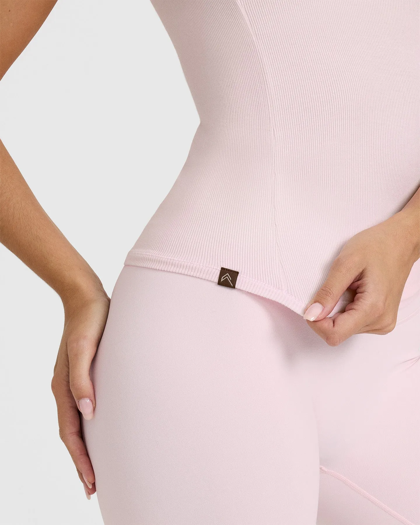 Mellow Rib T-Shirt | Ballet Pink