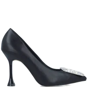 Menbur Black Baguette Jewelled Stilettos