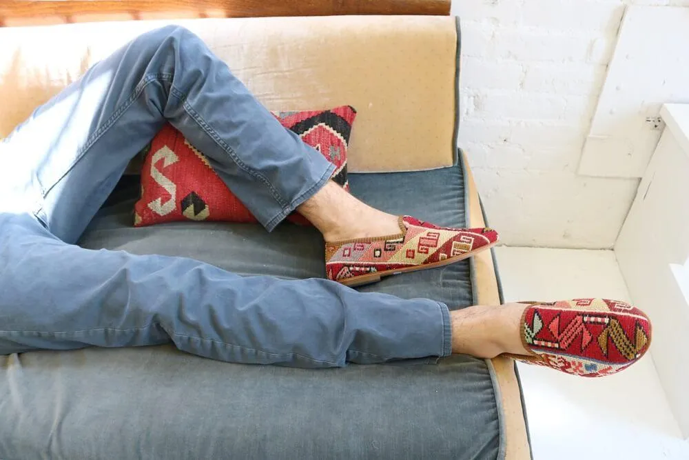 Men's Sumak Kilim Loafers - Size 39