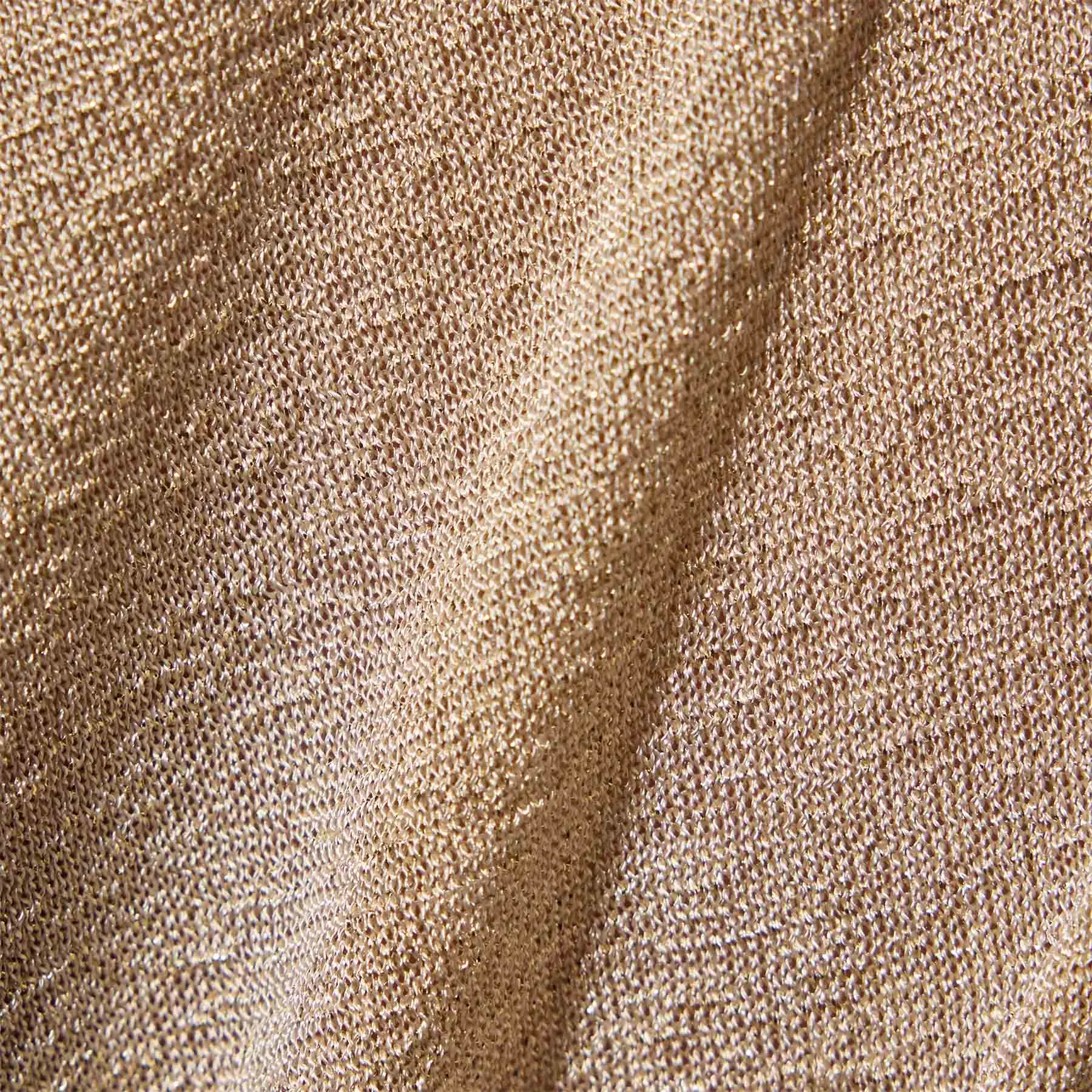 Metallic Knit Tank Dress - Gold