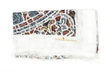 Mith White Modal Scarf