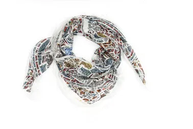 Mith White Modal Scarf