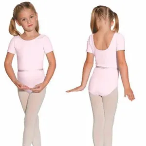 Mondor True Pink Short-Sleeved Leotard