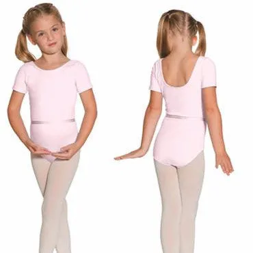 Mondor True Pink Short-Sleeved Leotard