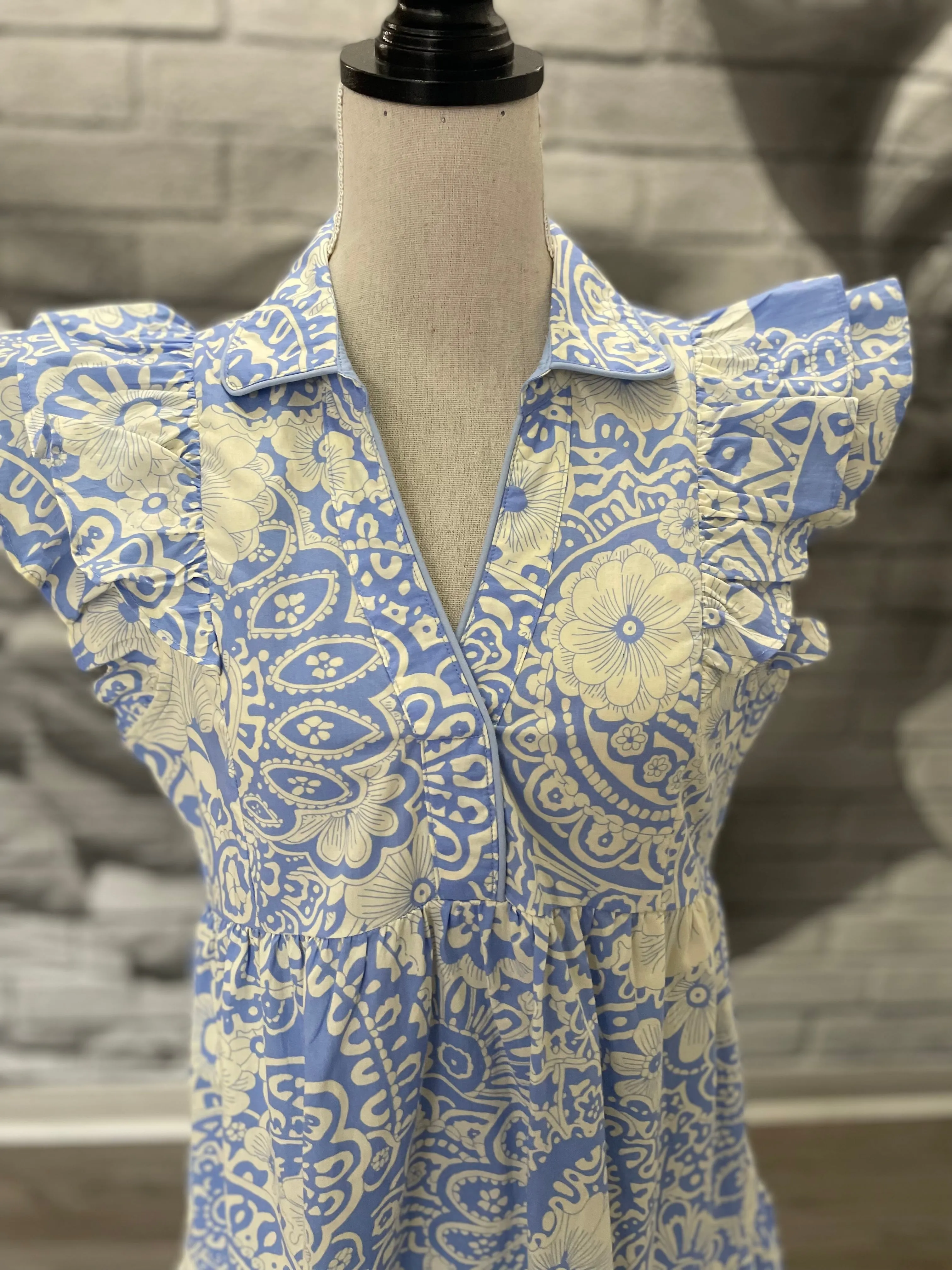 Morgan Dress in Powder Blue