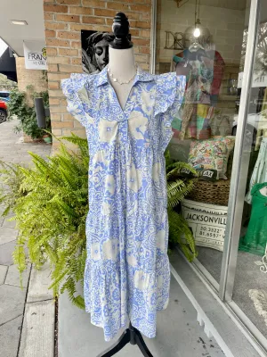 Morgan Dress in Powder Blue