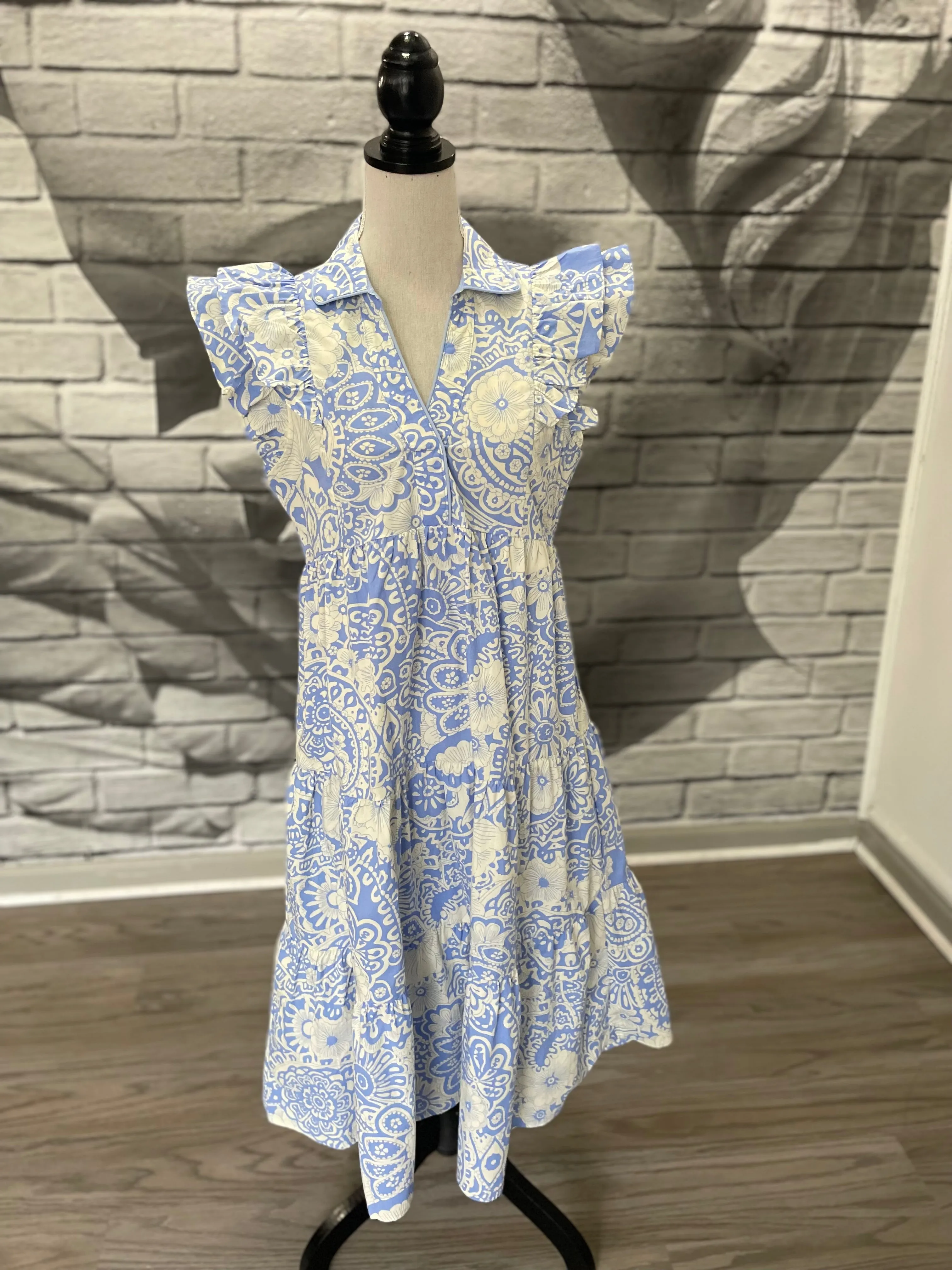 Morgan Dress in Powder Blue