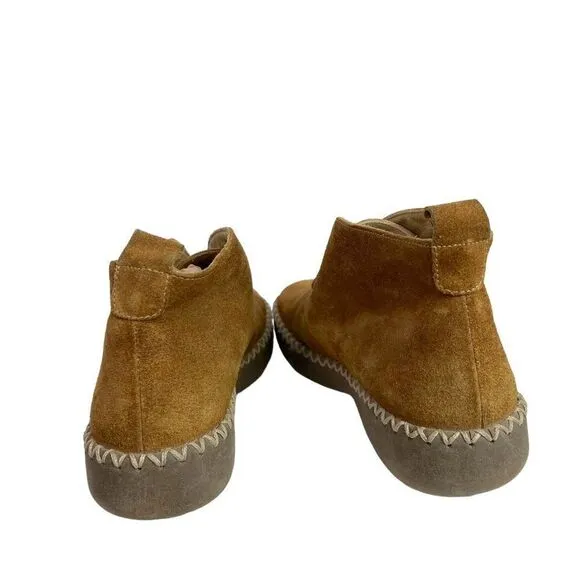 Mosquitos Vintage 90s Tan Suede Leather Chukka Booties UK 5.5, US Size 7.5