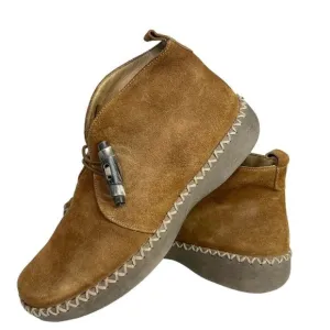 Mosquitos Vintage 90s Tan Suede Leather Chukka Booties UK 5.5, US Size 7.5