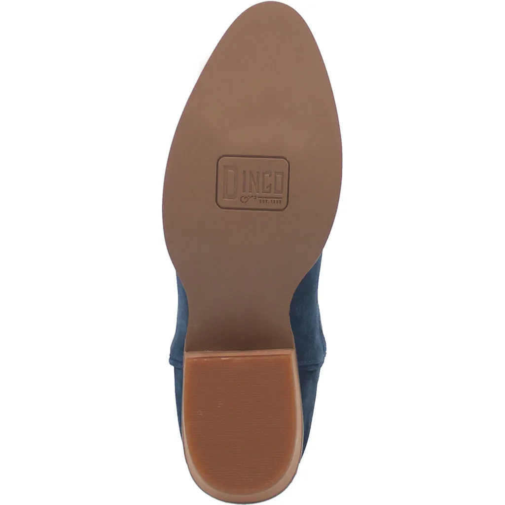 NAVY Tumbleweed Suede Leather Bootie