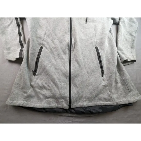 Nike Tech Women's Aeroloft Parka Goose Down Heather Gray Black Large (MSRP $250)