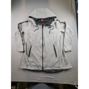 Nike Tech Women's Aeroloft Parka Goose Down Heather Gray Black Large (MSRP $250)