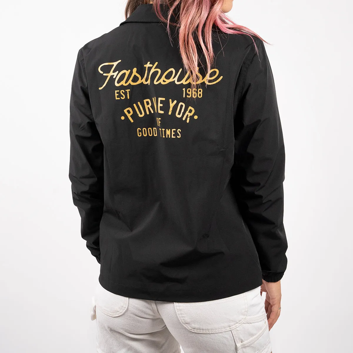 Novel Women's Coaches Jacket - Black