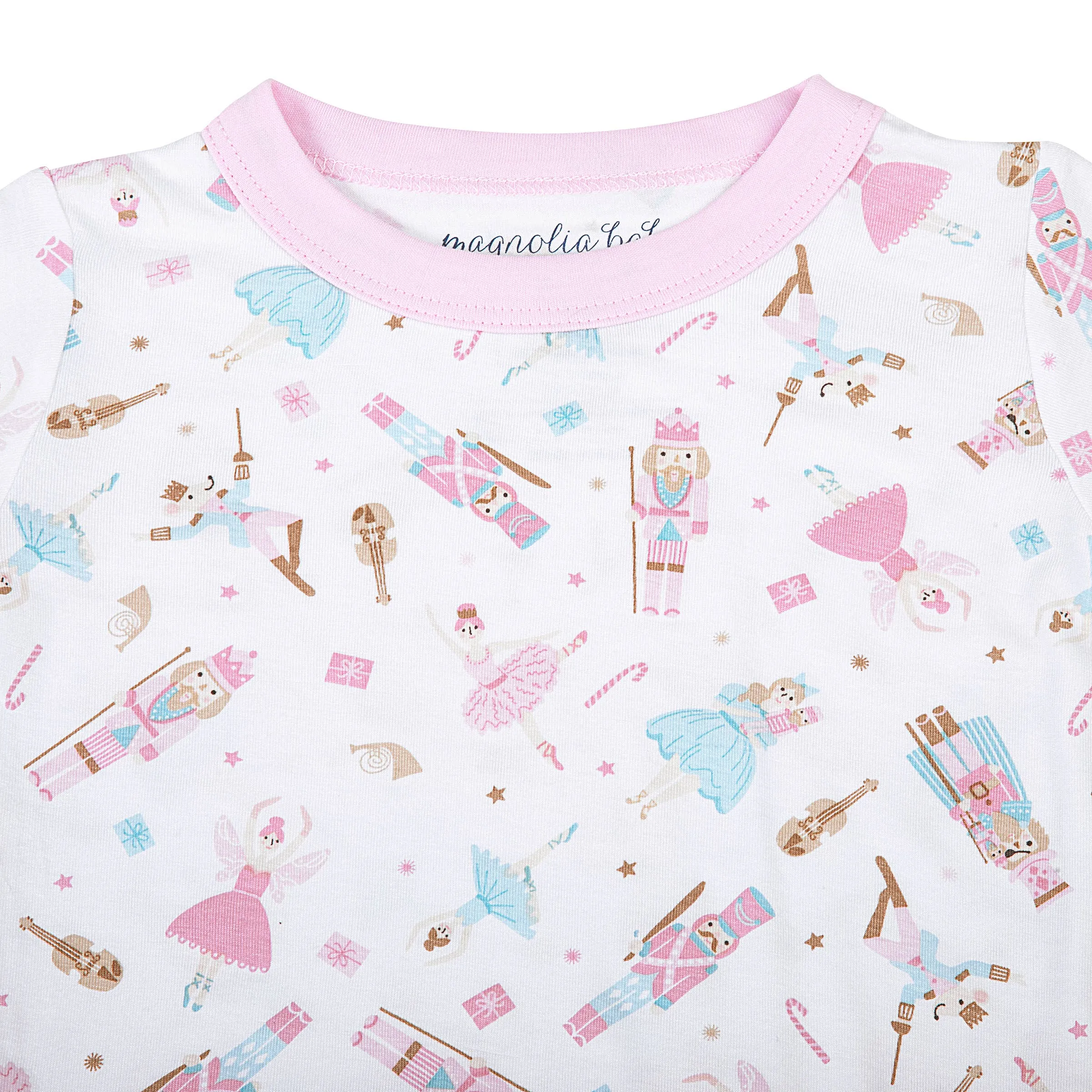 Nutcracker Ballet Pink Toddler Long Pajamas