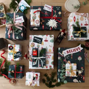 Nutcracker Mixed Christmas Wrapping Paper Set