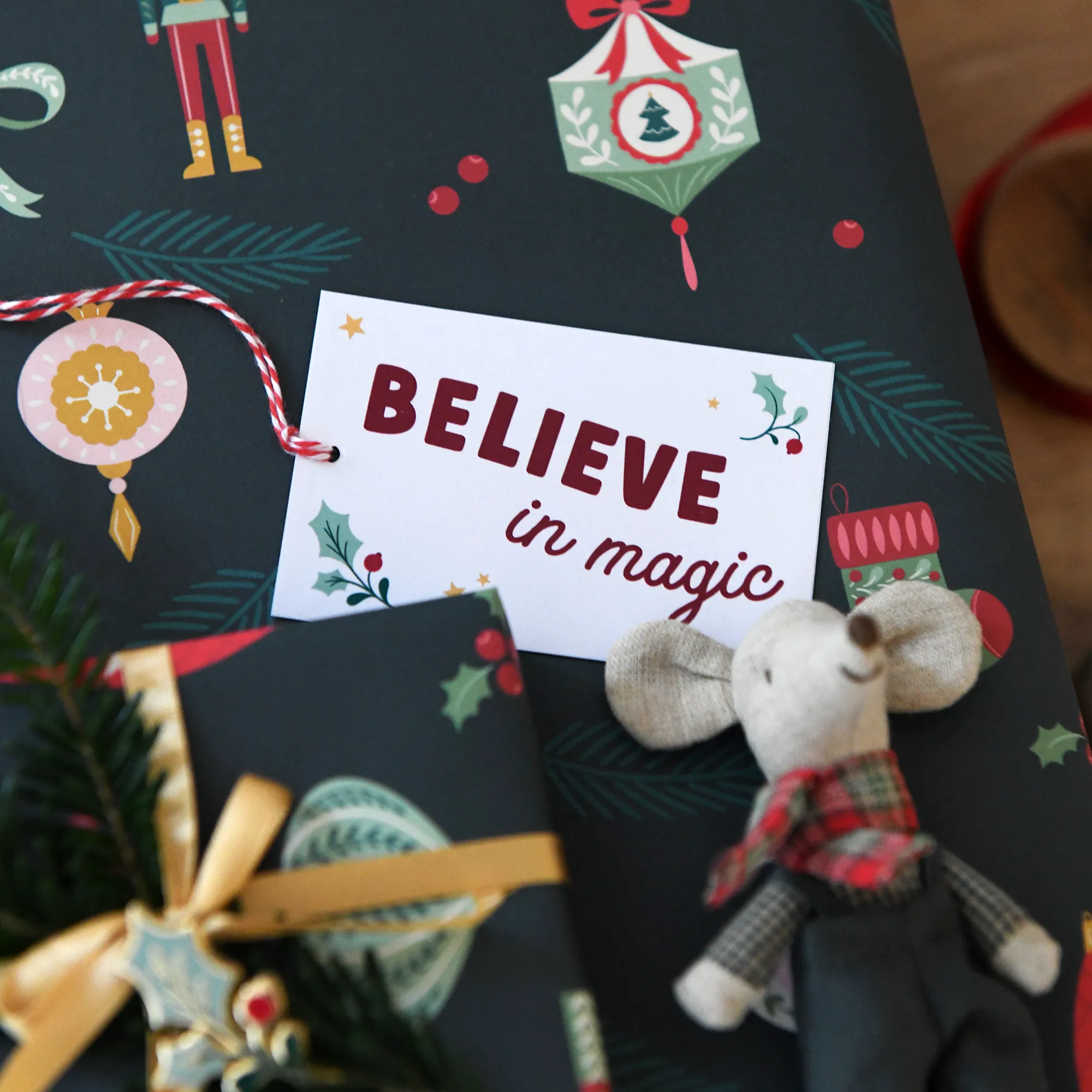 Nutcracker Mixed Christmas Wrapping Paper Set