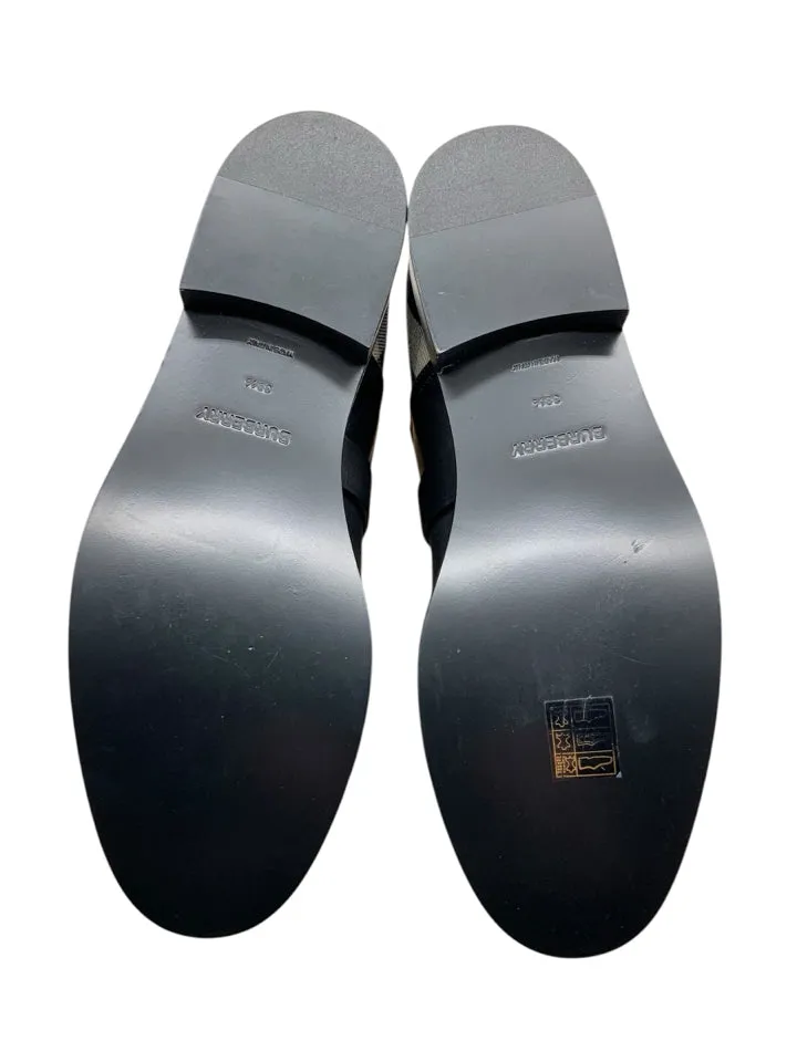 NWT Burberry Housecheck Ankle Booties Women's Size 38.5 = US 8.5
