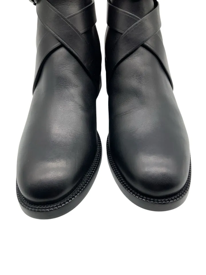 NWT Burberry Housecheck Ankle Booties Women's Size 38.5 = US 8.5