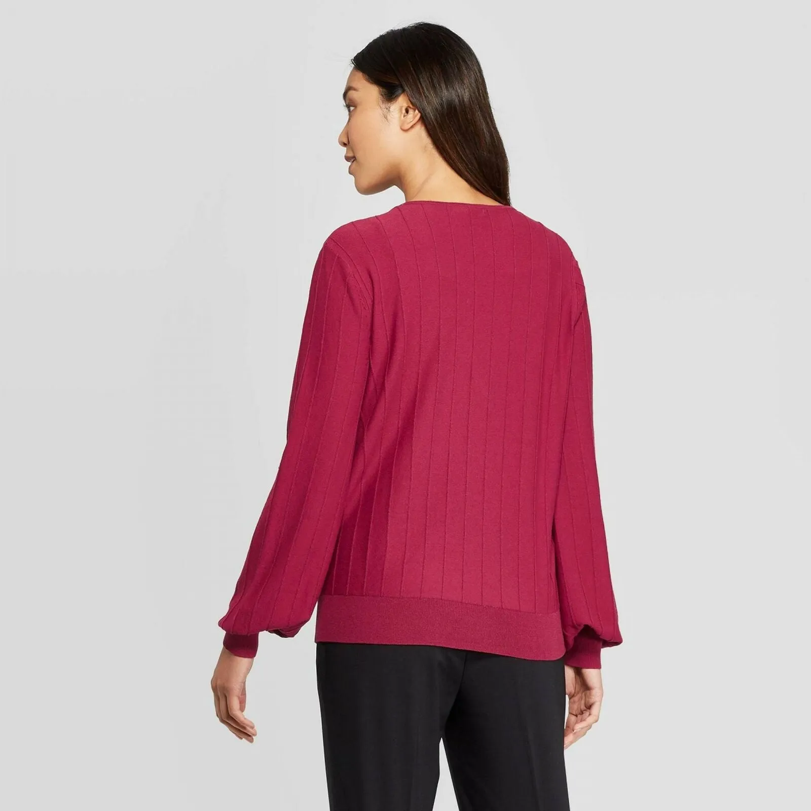 NWT Prologue Women's V-Neck Wrap Pull Over Sweater. 00558816 Large