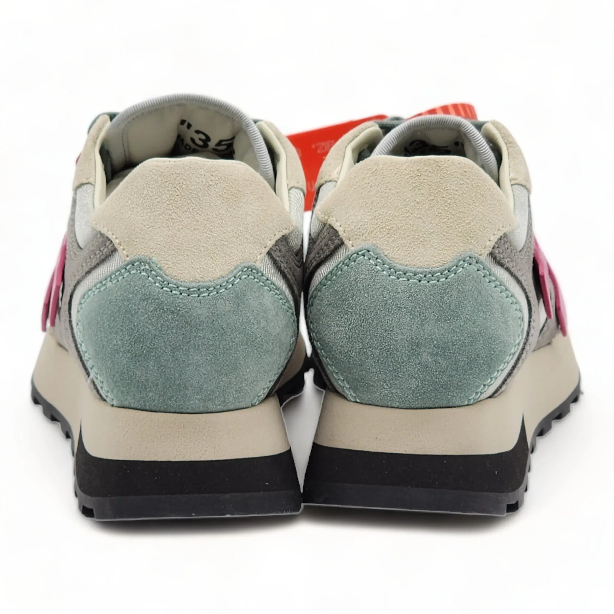 Off-White Women’s HG Runner Mixed-Media Suede Sneakers ‘Grey Fuchsia’